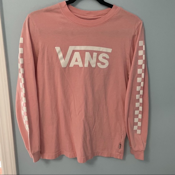Pink Vans long sleeve tee